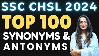 Rani Maams TOP 100 Vocabulary Hacks For SSC CHSL 2024 Exams [upl. by Deer]