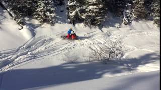 2016 Skidoo Freeride 800 Etec Jump MBRP exhaust [upl. by Merari]