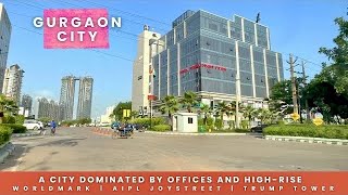 Gurgaon City  Developing into the Most Modern City of India  Sector 65 to Rapid Metro Station [upl. by Enimassej21]