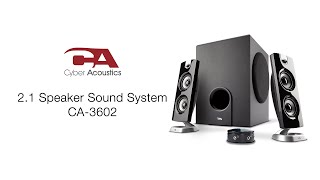 21 Speaker Sound System CA3602  Cyber Acoustics [upl. by Burkley]