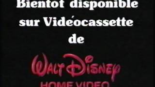 Bientôt disponible sur Vidéocassette de Walt Disney Home Video bumper [upl. by Yrreb]