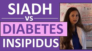 SIADH vs Diabetes Insipidus DI  Endocrine System Nursing NCLEX [upl. by Prudie340]