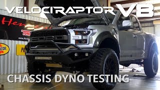 V8 Raptor  2018 Ford Raptor  Hennessey VelociRaptor V8 Chassis Dyno Testing [upl. by Abil]