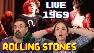 MSG Live 1969 Rolling Stones Reaction Sympathy for the Devil Honky Tonk Women Jumpin Jack Flash [upl. by Osbourne]