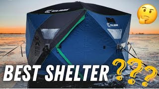 Clam Outdoors XSeries THERMAL Hub Shelter Review  NEW Accessories [upl. by Hpsoj204]