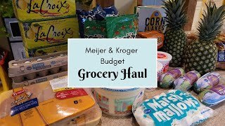 Budget Grocery Haul to Meijer amp Kroger  Great Kroger Deals  Holiday Grocery Shopping [upl. by Thessa]