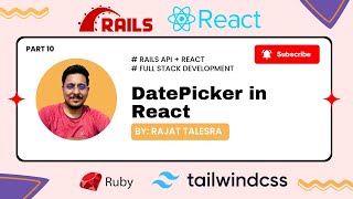 Date Picker in React  Rails API  React Fullstack tutorial for beginners [upl. by Steve]