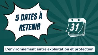 HGGSP 5 dates en moins de 2 min sur le thème 5 Lenvironnement [upl. by Kallman]