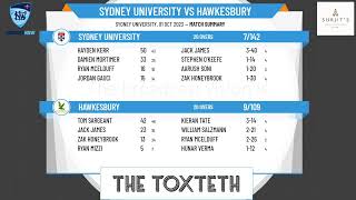 NSW Premier Cricket  Kingsgrove Sports T20  Round 5  Sydney University v Hawkesbury [upl. by Enneite]