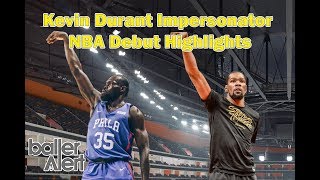 Kevin Durant Impersonator Marial Shayok NBA Debut Highlights  2019 Summer League [upl. by Bough]