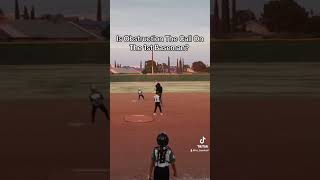 Is this Obstruction Baseball Call [upl. by Solohcin977]