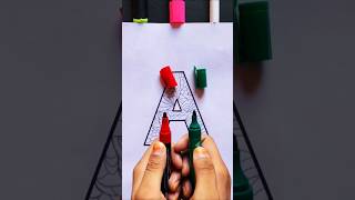 A Letter with Nion colours ♥️💙💚trending trendingshorts viralvideo viralshorts popular painting [upl. by Lamak]