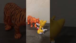 tails pets a dog funny action figures [upl. by Nolasba]