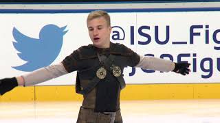 Ryszard GURTLER POL Men Free Skating MINSK 2017 [upl. by Talanian790]