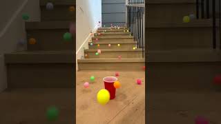 Satisfying Dropping 10000 Ping Pong Balls [upl. by Lenahtan]