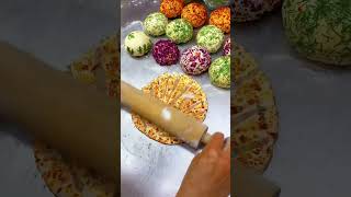 New flower meat pie with various flavors streetfood delicious satisfyingvideo [upl. by Leeth]