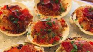 Super Bowl Party Recipe Clams Casino Appetizers [upl. by Sumetra]