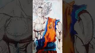 Drawing of goku perfected ultra instinct🔥🔥 [upl. by Ahsiema]