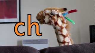 Geraldine the Giraffe learns ch sound [upl. by Nilac82]