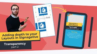Adding depth to your Layouts in Signagelive Part 2 Transparency [upl. by Quint]