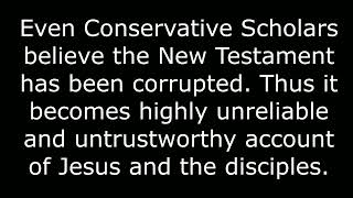 Conservative Scholar Dan Wallace says the New Testament is Corrupt By Ehteshaam Gulam [upl. by Stead]