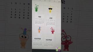 Cricut Desk Calendar  Print Then Cut [upl. by Anilys]