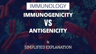 Immunogenicity Vs Antigenicity  Immunology [upl. by Akcinahs]