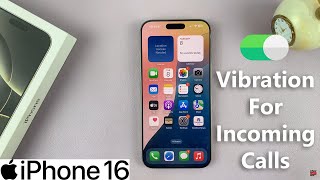 How To Turn ON Vibration For Incoming Calls On iPhone 16  16 Pro [upl. by Glenn]