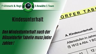 Kindesunterhalt Den Mindestunterhalt muss jeder zahlen [upl. by Dot397]