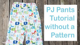 DIY PJ PANTS FOR BEGINNERS [upl. by Nehtanhoj]