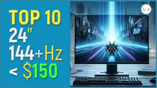 TOP 10 24quot Gaming Monitors under 150 [upl. by Aihsekal]