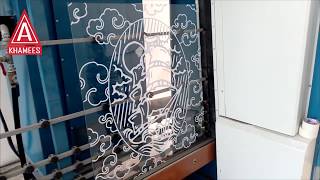 HOW TO MAKE SANDBLASTING GLASS DESIGN [upl. by Adnawyt]