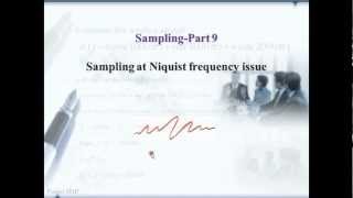 Sampling Part 9 Sampling at Niquist Frequency issue [upl. by Akinak895]