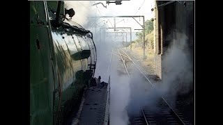 Australian steam locomotive 3830  cabride  Wollongong to Sydney  May 2003 [upl. by Ellives]