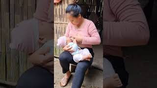 breastfeeding breastfeeding newbornfeeding baby breastfeeding shortvideo cute trending [upl. by Akilegna]