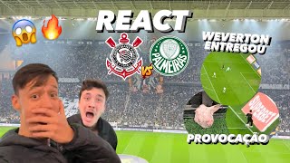 REACT NO DERBY COM A CABEÇA DE PORCO😱🔥 Corinthians 2x0 Palmeiras 2024 Yuri no prime [upl. by Tessi]