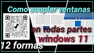 como acoplar las ventanas en windows 11 [upl. by Coveney]