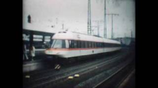 Essen Hbf 1977 Intercity Train Super8 [upl. by Jabon493]