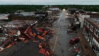 DEVASTATING Tornado Aftermath in Sulphur Oklahoma 4282024 Drone [upl. by Yelime996]