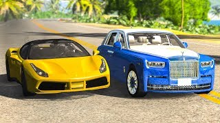 STREET RACING CRASHES 16  BeamNG Drive  CRASHdriven [upl. by Herminia]