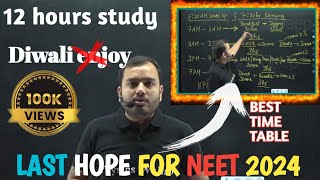 Best time table to clear backlog for neet 2024 by alakh sir  Golden time  Physics wallah [upl. by Mokas]