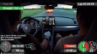 Shannonville Long Track  981 Cayman S Chasing Fast Toyota 86 [upl. by Sneve]