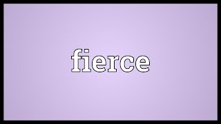 Fierce Meaning [upl. by Llegna]