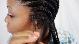 How To Remove amp Take Down Your Own French Cornrow Braids Tutorial Part 7 [upl. by Hippel]