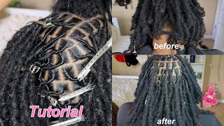 how to retwist locs beginner friendly  Nylajaine [upl. by Hueston]