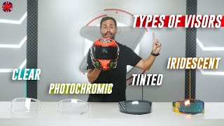 Motorcycle helmet VISORS 🤔 What types are there [upl. by Enomed]