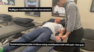 Mulligan mobilization with movement exercises for lateral elbow tendinopathy [upl. by Suivatram]