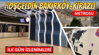 M3 BakırköyKirazlı Metrosu Açıldı İlk Gün İzlenimleri [upl. by Butta]