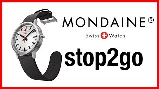 Mondaine stop2go Watch with Backlight  Unboxing and Instructions [upl. by Iaht859]