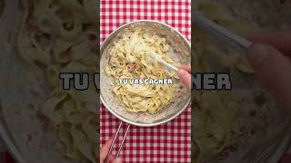 Pâtes au saumon P22 foryou recette food cuisinefacile recettefacile recetterapide funnyvideo [upl. by Sashenka739]